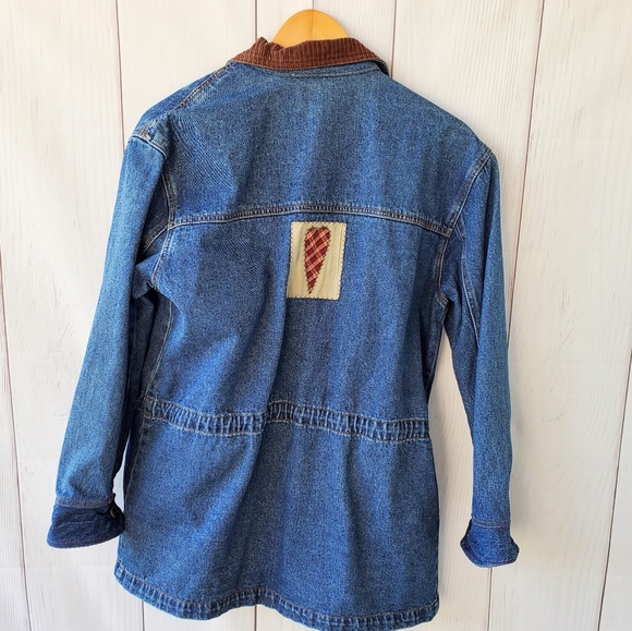 Vintage denim jacket patched printed - Picture 13 of 14